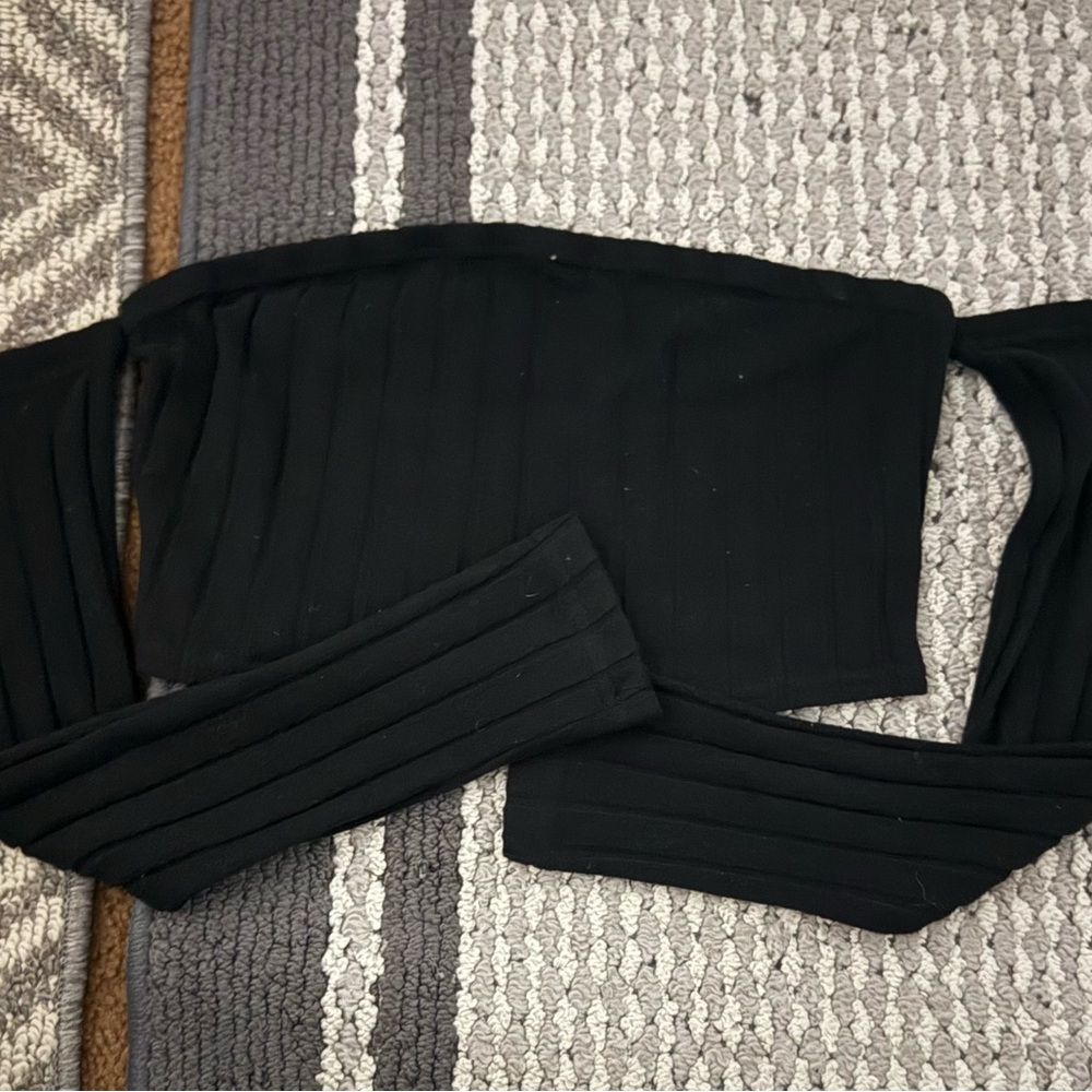 Black Off-Shoulder Top